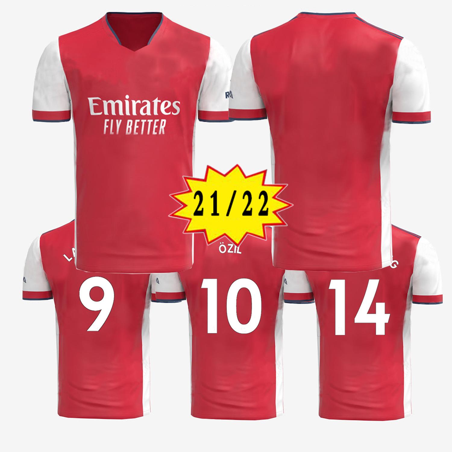 

Arsen Soccer Jersey 2021-22 Season Gunners Home LACAZETTE AUBAMEYANG PEPE Fans High-Quality Sweatshirt (Choose Flocking), Black;yellow