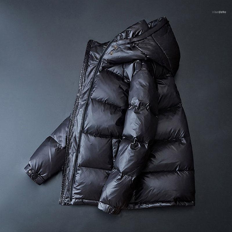 

Men's Down & Parkas 2021 Winter Men Duck Jacket Coat Short Thick For Young And Middle-Aged Students1, Black