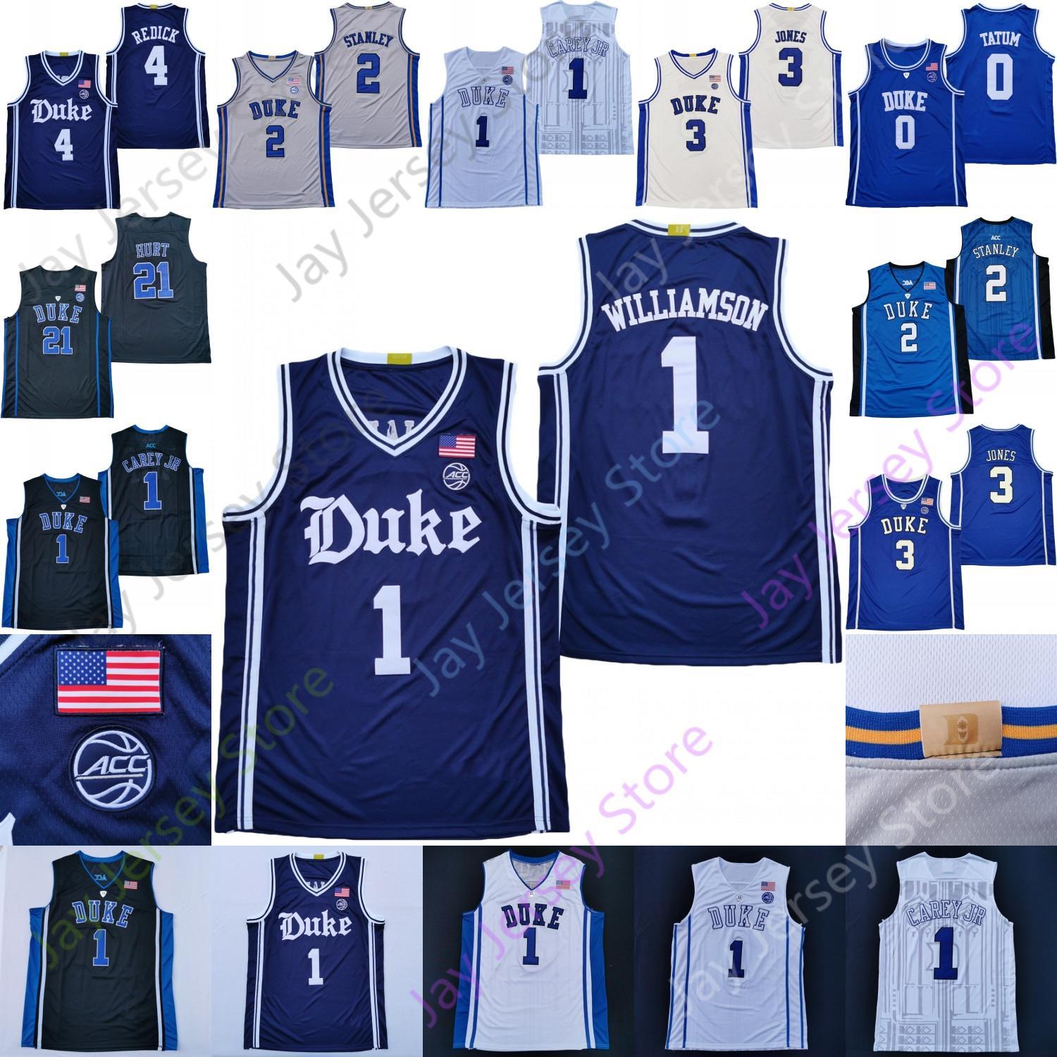 

Duke Basketball Jersey NCAA College Wendell Moore Jr. Williamson Tatum Joey Baker Paolo Banchero AJ Griffin Jeremy Roach Trevor Keels Car Es, 2020 black