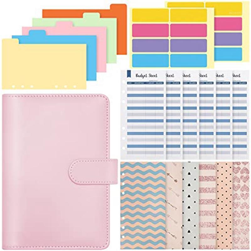 

Gift Wrap A6 PVC Notebook Binder, Budget Planner Organizer Suitable For Use As A Cash Envelope Wallet In School And Family