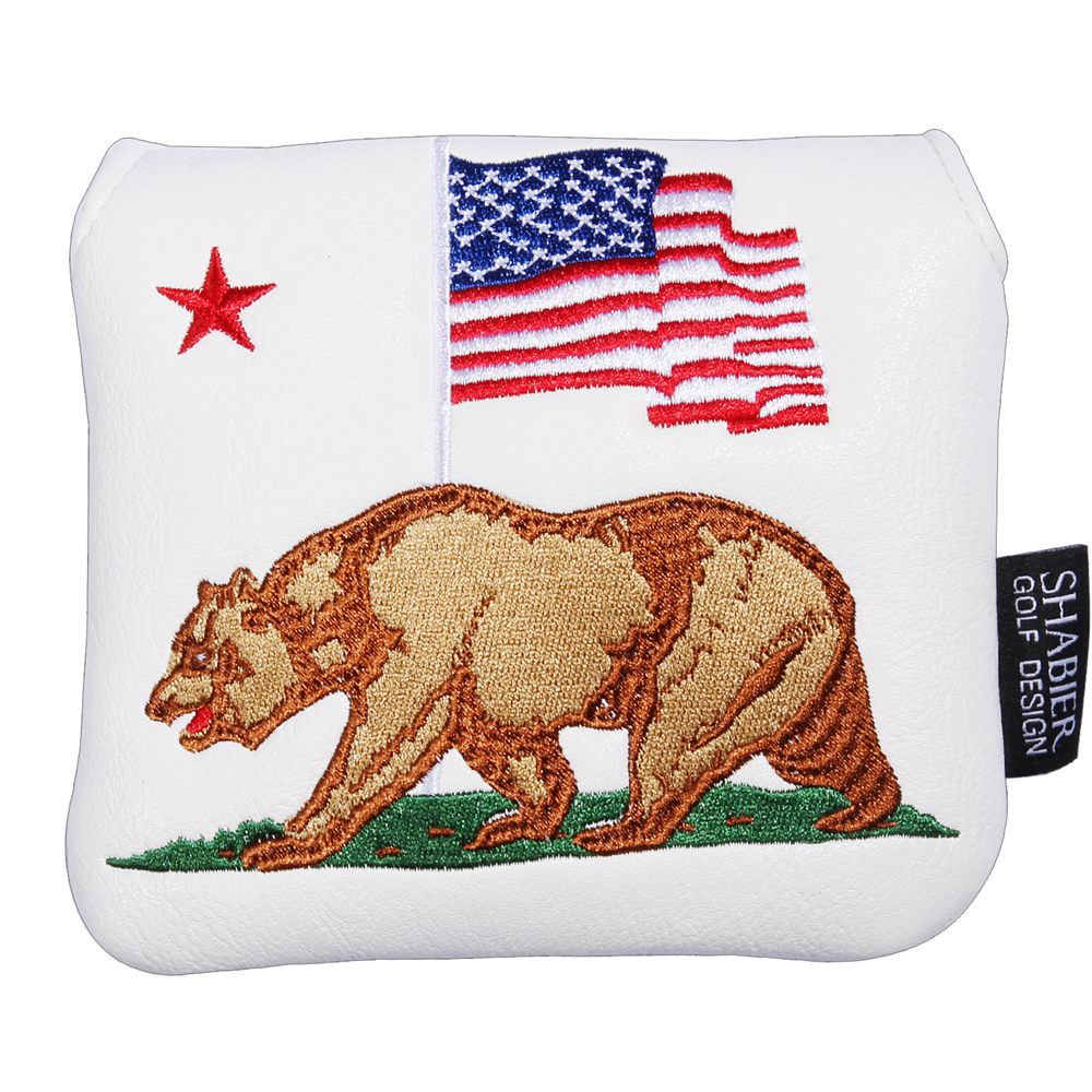 

Bear PU Leather Golf Club Headcover for Square Large Mallet Putter Covers