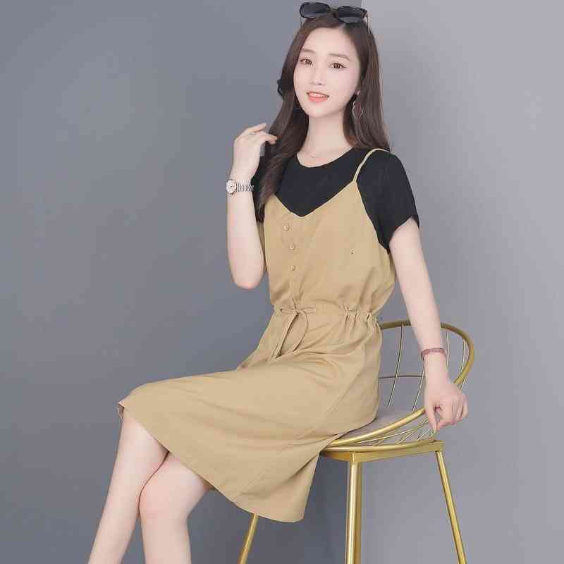 

Casual Dresses Women Knitted Lapel Fashionable33 Cotton Material Comfortable Sweater Breathable Classic Size s-xxl BKVX, Pink