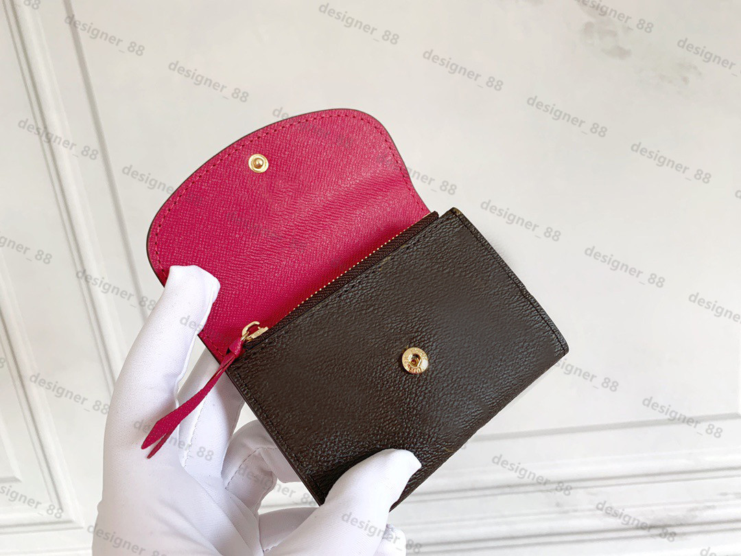 

TOP quality Genuine Leather Purse Holder Fashion handbag style Women's Coin Card Holders Luxurys Designers Wallets embossing Lambskin Key Pocket Interior Slot, Box