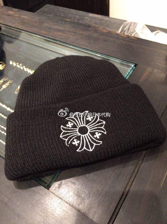 

Chrome Heart Japanese Croxin Single Warm Hat., Black;white