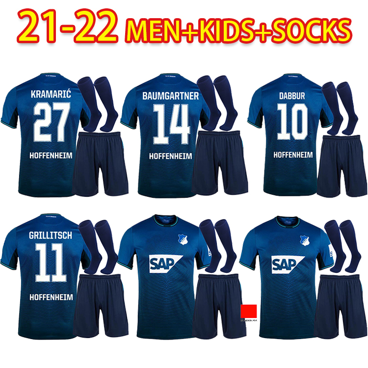 

21 22 TSG 1899 Hoffenheim soccer Jerseys home KRMARIC BAUMGARTNER GRILLITSCH SESSEGNON BEBOU SAMASSEKOU 2021 2022 JERSEY FOOTBALL SHIRTS+Socks, 208
