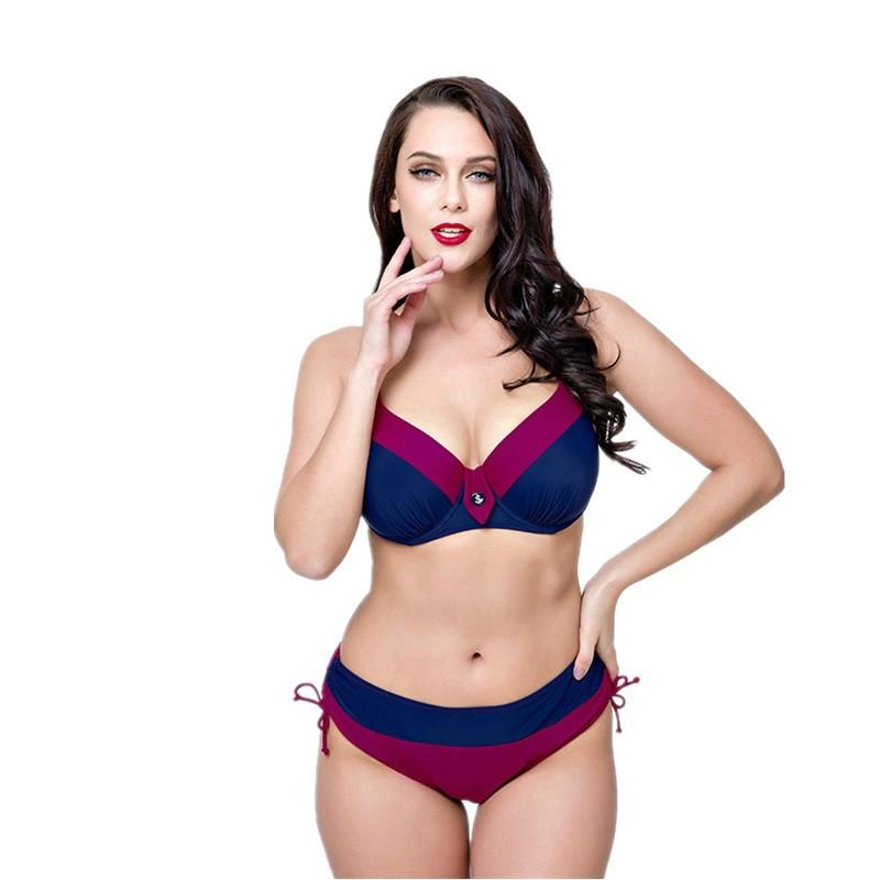 

Women's Swimwear Mortonpart Bikini Set For Women Biquini Padded Bra Push Up Big Cup Swimsuit Female Summer Bather Large Size 2021, Green