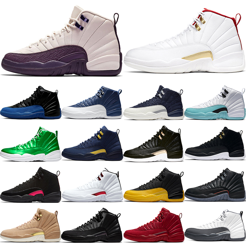 

new basketball shoes 12s men 12 Bulls Dark Grey FIBA Game Royal Indigo International Flight Michigan Reptile Reverse Taxi Twist sneakers us 13