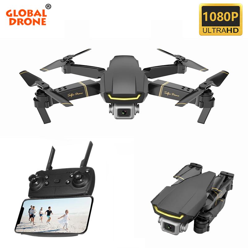 

Helicopter Drone 1080P HD Wide Angle Camera WiFi Fpv Global Quadrocopter Foldable Dron RTF VS E58 E520 Toys Drones