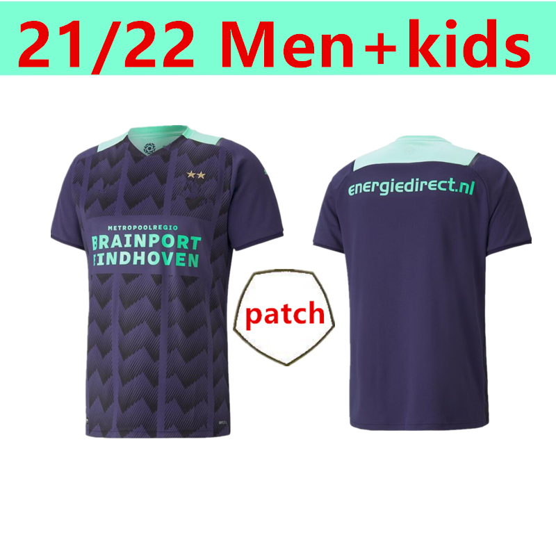 

21 22 PSV Eindhoven 2021 soccer jerseys MALEN camisa de futebol IHATTAREN DUMFRIES GAKPO BRUMA LAMMERS men+kids football shirts, 21/22 away adult socks