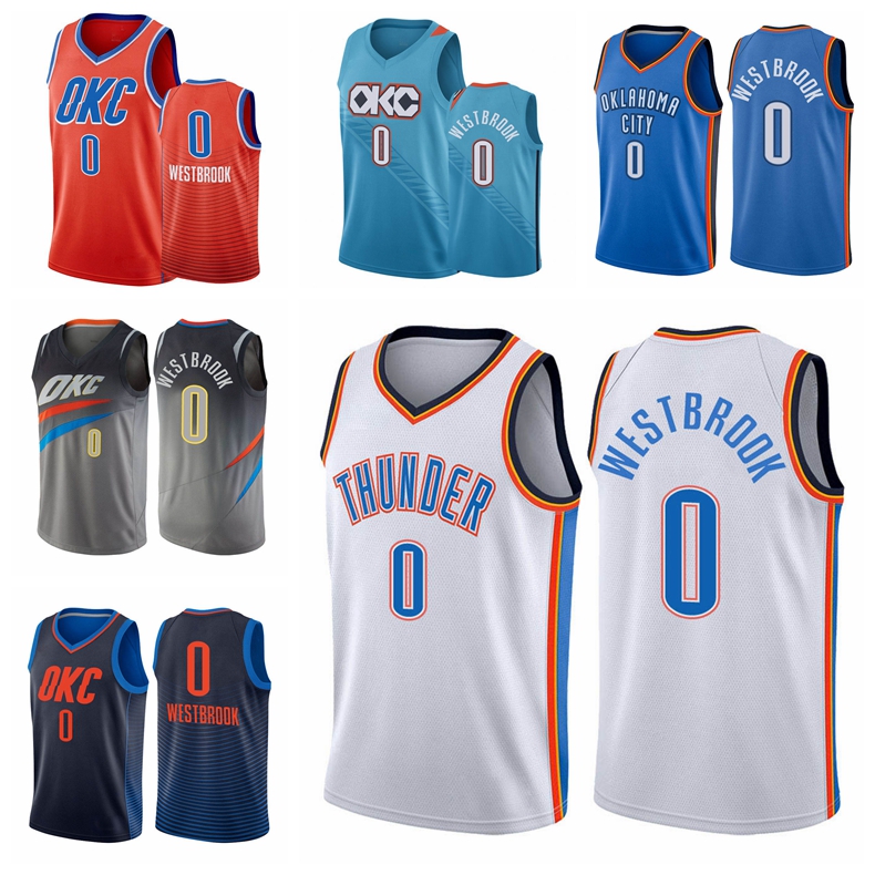 

Oklahoma Thunder MEN Russell Westbrook 2020-21 Statement Navy Basketball Jersey, Black