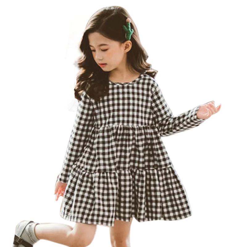 

Girl's Dresses Dress For Girls Big Bow Casual Plaid Girl 2021 Autumn Spring Kids 6 8 10 12 14, Red;yellow