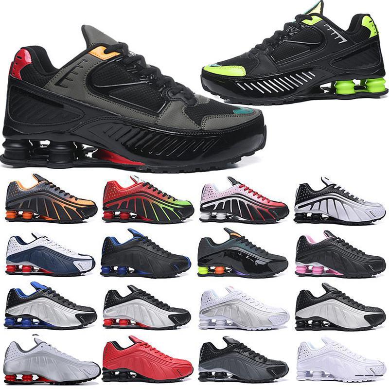 

High Quality Outdoor Sports Rainbow Men Shox Shoes Golden Women R4 Shox Sneaker Classic Men Shoes KK88 Hot Topshop999 New Best Track Top2021, Color 32