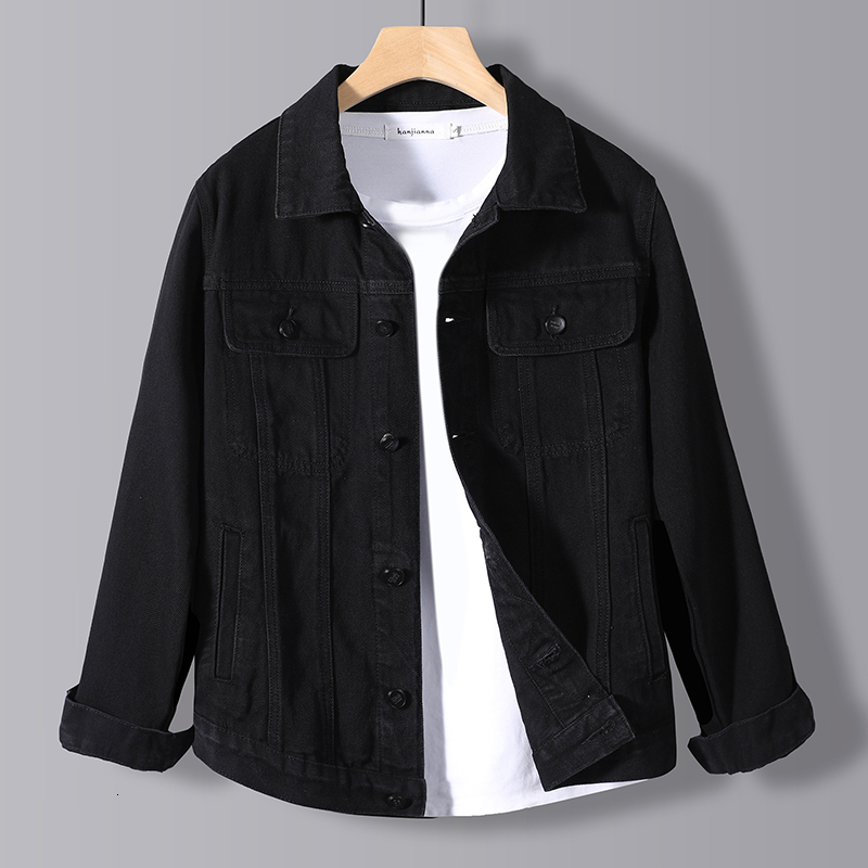 

men's jackets autumn men stretch skinny denim jacket button retro slim street wear motorcycle casual jeans jacket plu, Black;brown