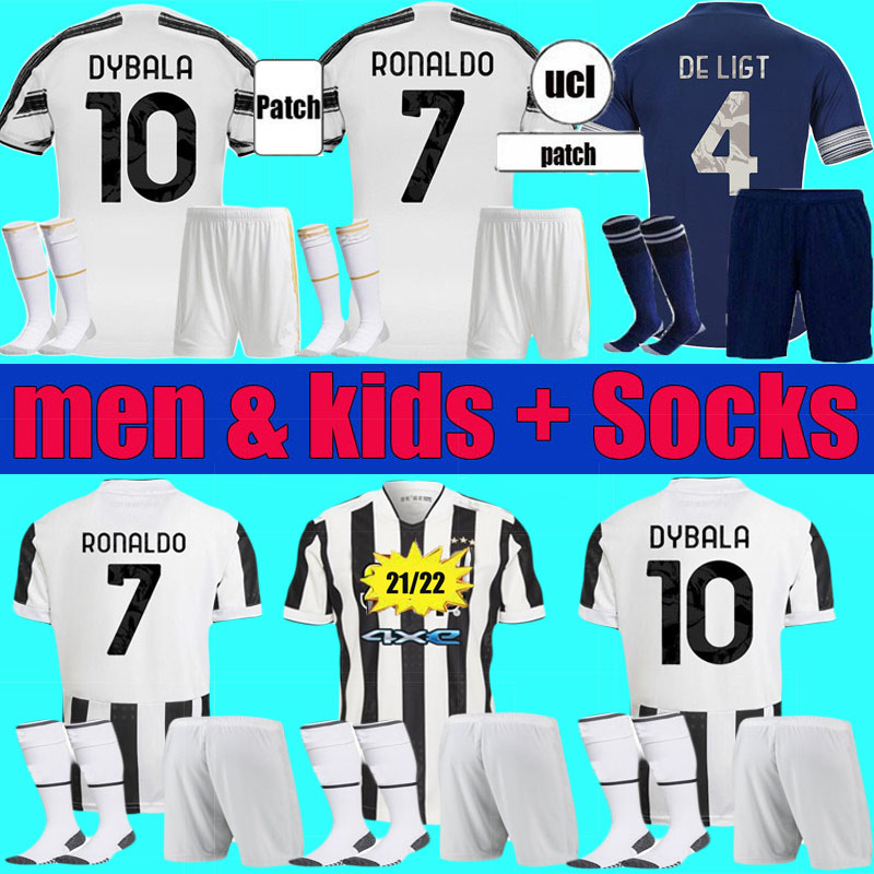 

2021 2022 Human Race Juventus Home soccer jersey football HRFC shirts RONALDO DE LIGT KULUSEVSKI 20 21 22 enfants DYBALA JUVE Men Kids kit uniform set, 20 21 away full set+patch