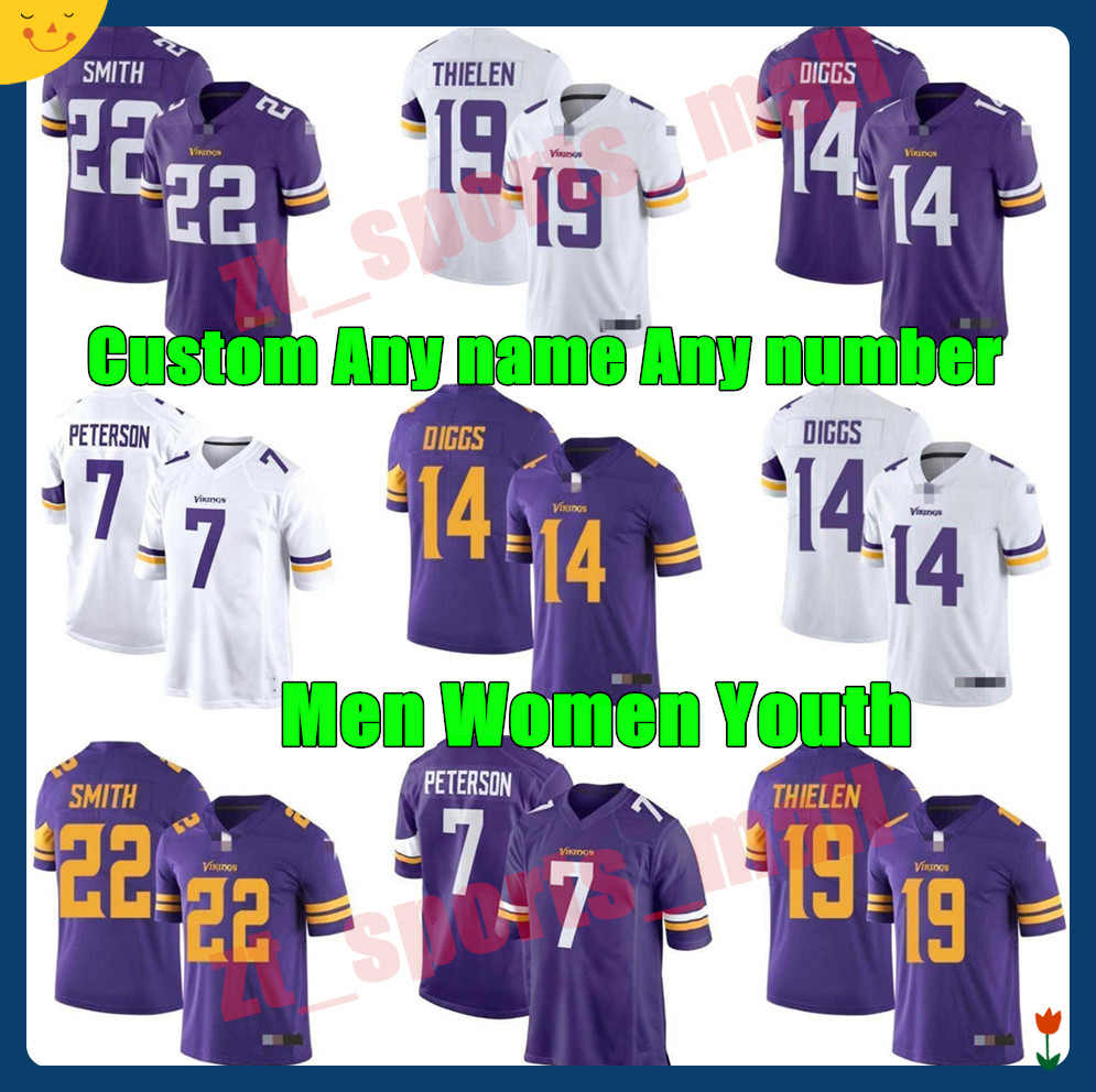 

Men 18 Justin Jefferson Custom 19 Adam Thielen 33 Dalvin Cook Football Jerseys 11 Kellen Mond Christian Darrisaw Harrison Smith Kirk Cousins, As shown in illustration