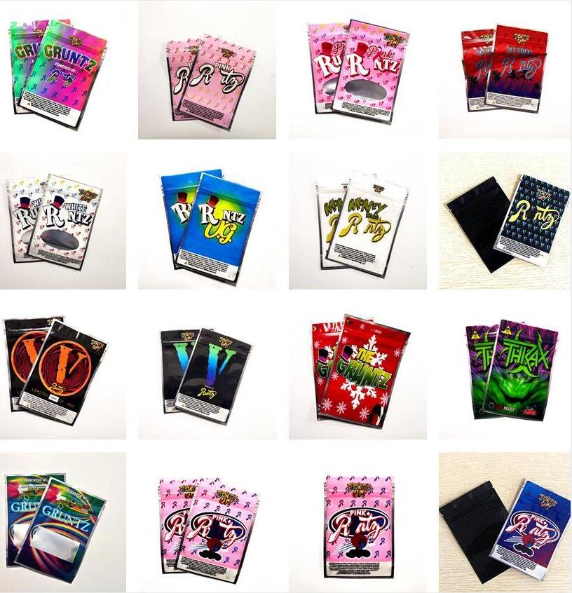 

V and Marathon Bags New JOKE'S UP OG Ether mylar Peanut Butter Breath Edibles 85mm*125mm Runtz 420 Packaging