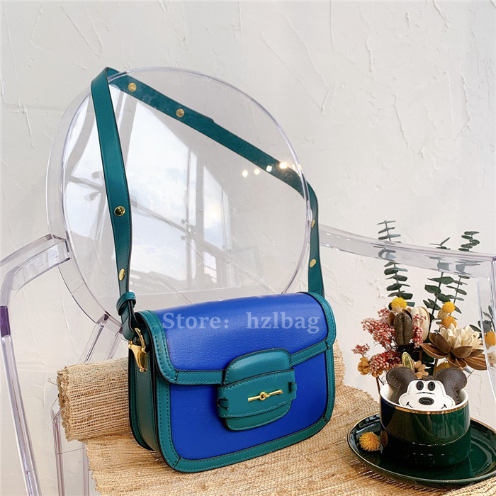 

Horsebit 1955 Small Shoulder Bag Diagonal Matelasse Purse Wallet Turquoise Leather Beloved crossbody bags Flap Designers Bag, Color 01