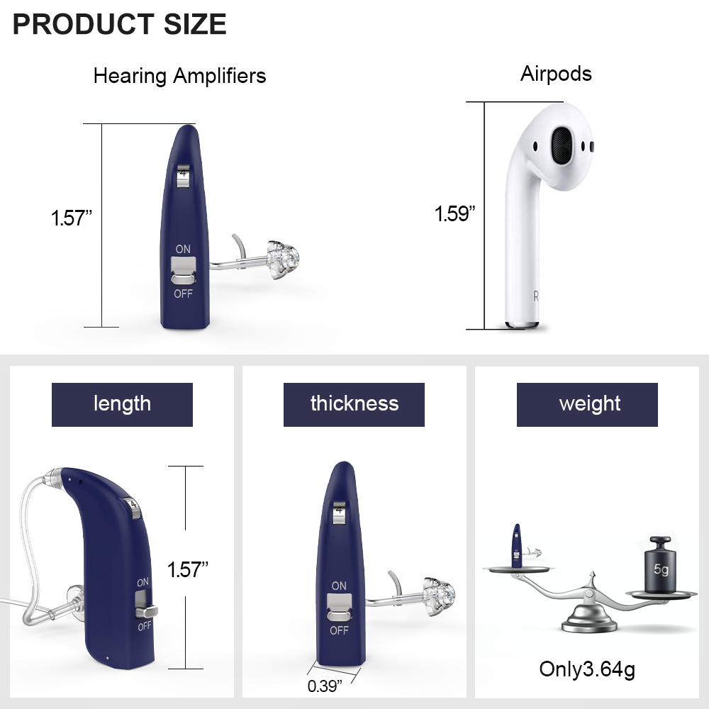 

2021 Bluetooth Hearing Aid Rechargeable Hearing Amplifier Ear Hearing Aid for The Elderly Sound Amplifier for Loss AidsScouts