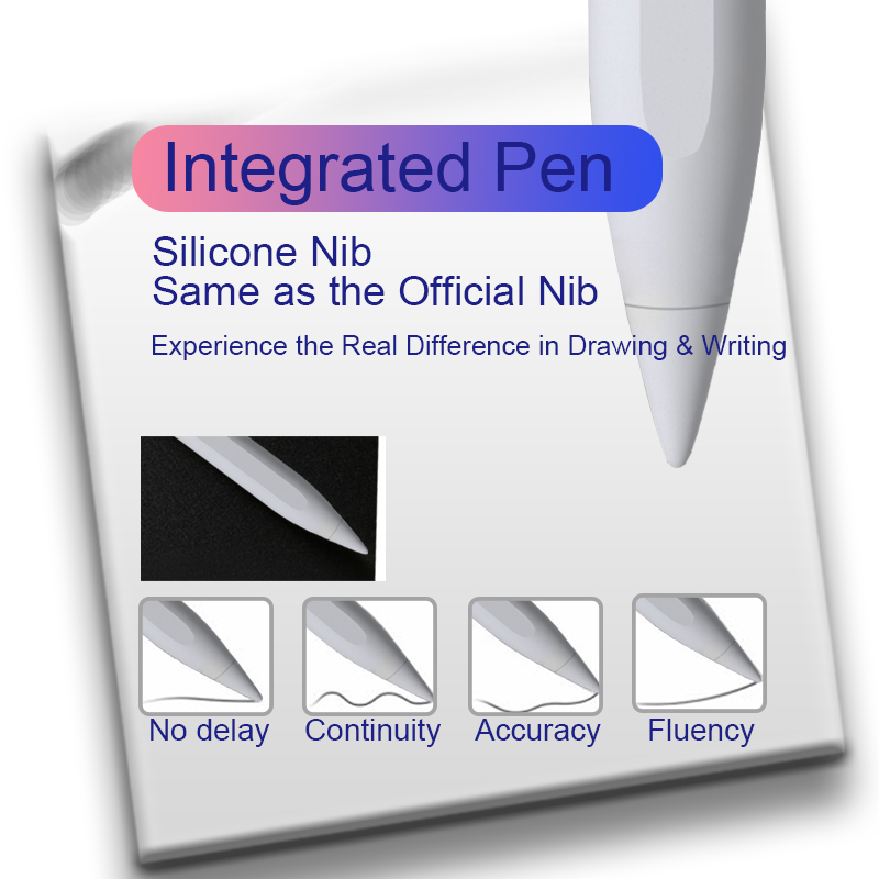 

Touchscreen Smart-chip Stylus Pens portable dual-system integrated pencil for ipad2018 version and up Palm Rejection