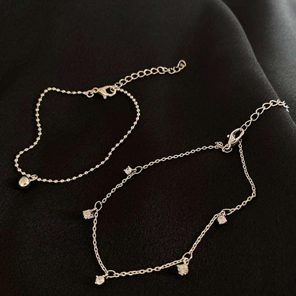 

Metal chain bracelet in minority design girl's indifference simple fashion Korean personalized friend's hand ornament, Golden;silver