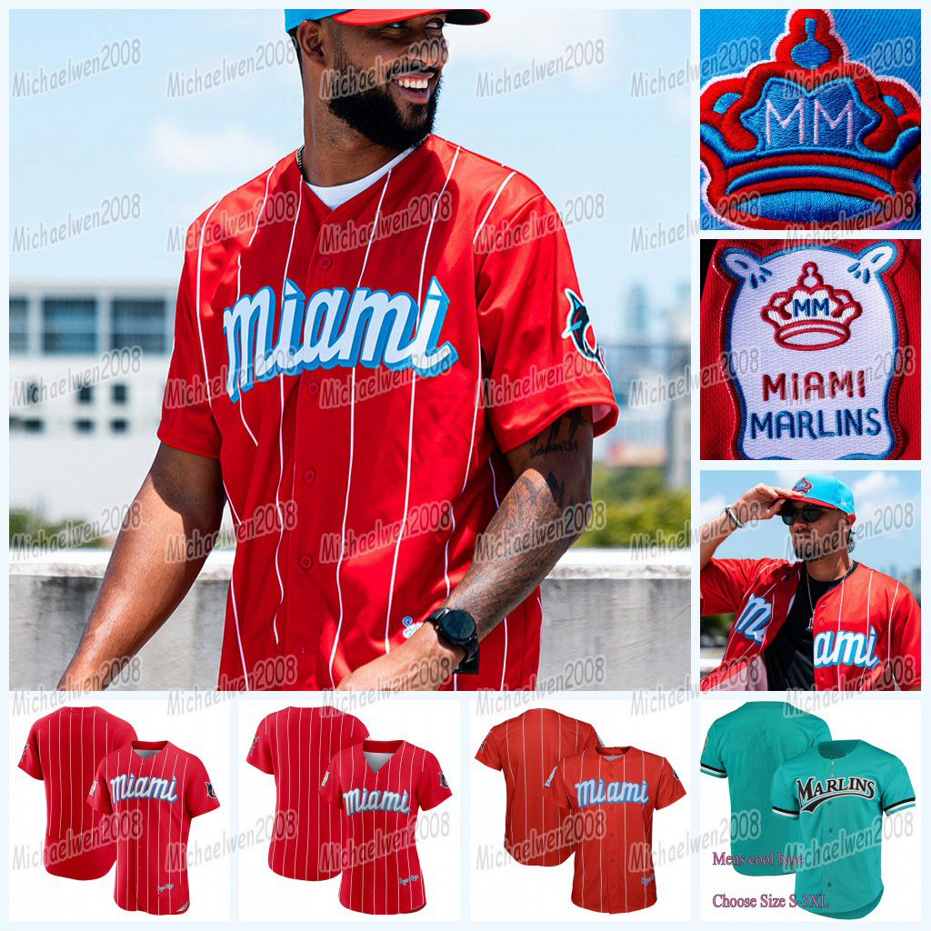 

Miami 2021 City Connect Marlins jersey Miguel Rojas Yimi Garcia Zach Pop Brian Anderson Magneuris Sierra Adam Duvall Lewis Brinson Isan Diaz Jazz Chisholm Jr., Men cool base