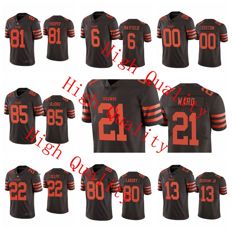 

Cleveland''Browns''Men Jarvis Landry David Njoku Myles Garrett Baker Denzel Ward Nick Chubb Austin Hooper Custom Color R, Black;red