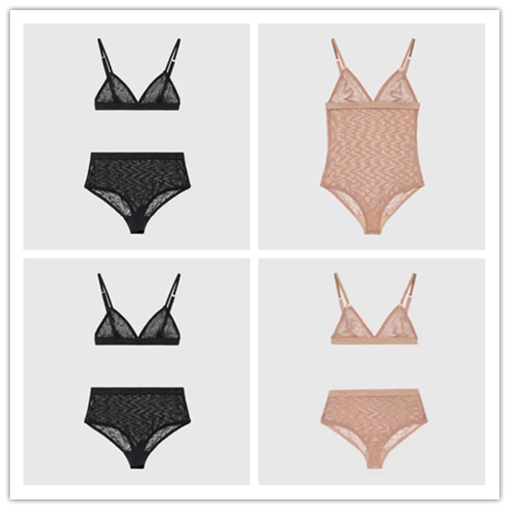 

Tulle Lace Bodysuit Fashion Letters Embroidered Lingerie Womens Soft Comfortable Breathable Underwear Bodysuits Pool Spa Beach Bikinis Swimsuit