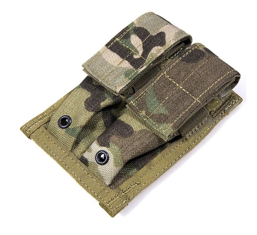 

Stuff Sacks FLYYE MOLLE Waterproof Nylon Double 9mm Pistol Magazine Pouch CORDURA FY-PH-P003, Black