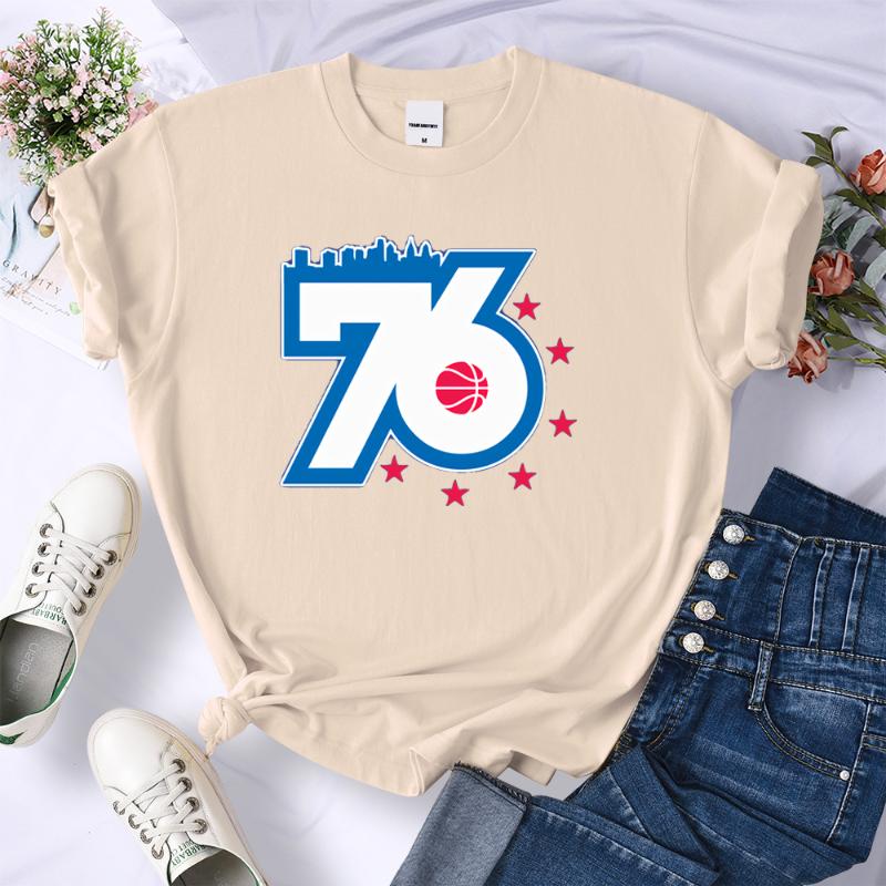 

Women' T-Shirt Selling 76print Tshirt Woman Spring Summer Tees Shirts Casual Kawaii High Quality T Shirt Crewneck Fashion T-shirts, Black