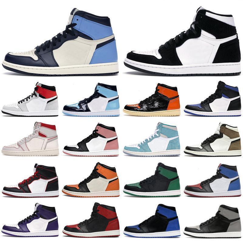 

Mens basketball shoes 1s high og jumpman 1 Obsidian Royal Toe Dark Mocha UNC Tie Dye Chicago Bred Banned men women trainers sneakers, Bubble wrap packaging