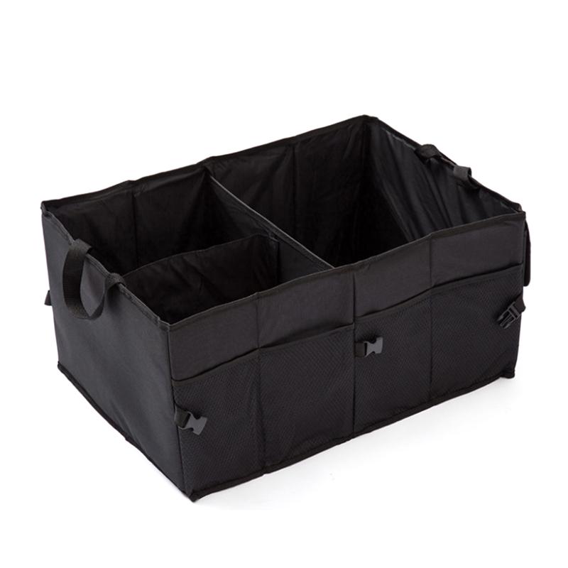 

Car Organizer Auto Supplies Back Folding Storage Box Multi-Use Tools Portable Bags Black