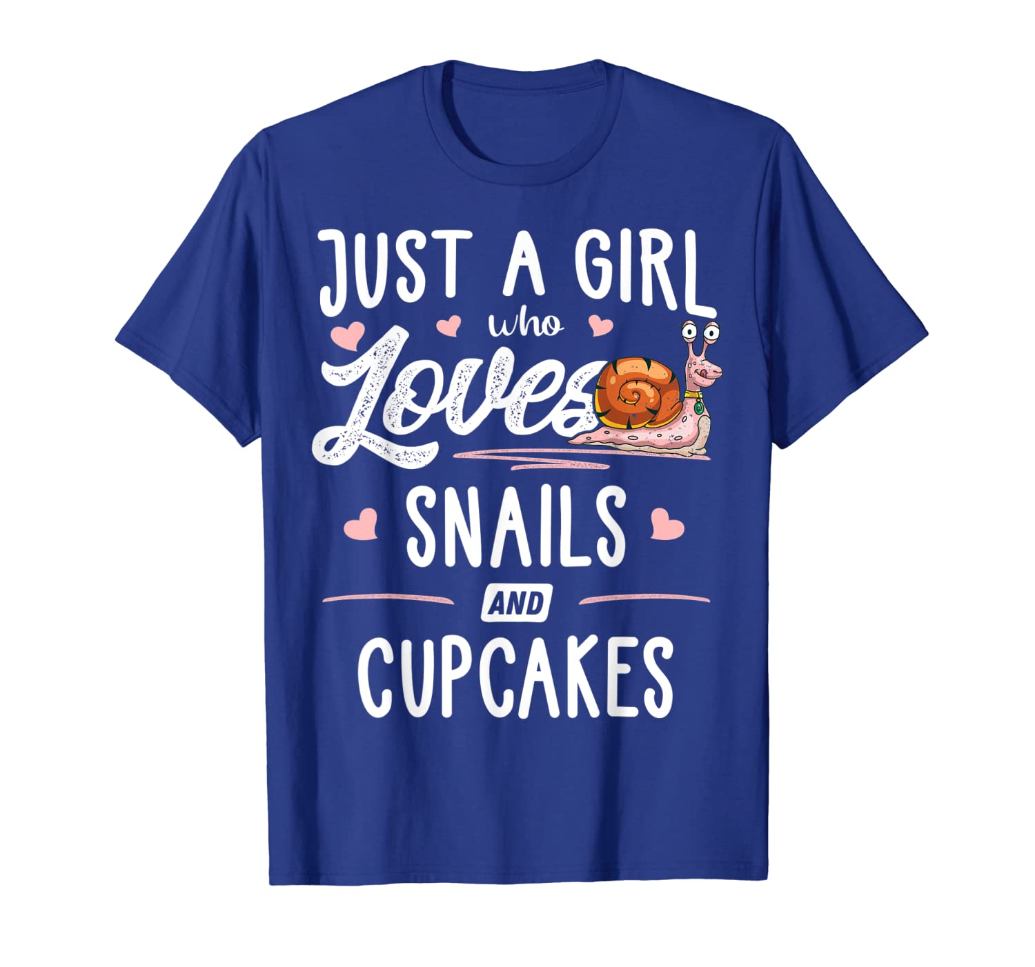 

just a girl who loves snails and cupcakes gift women t-shirt, White;black