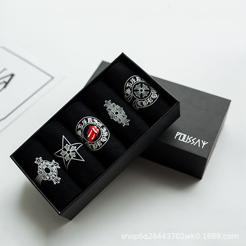 

Socks Fashion 5 Pairs of Gift Boxed Children's Cross Street Low Top Shallow Mouth Cotton, Black;white