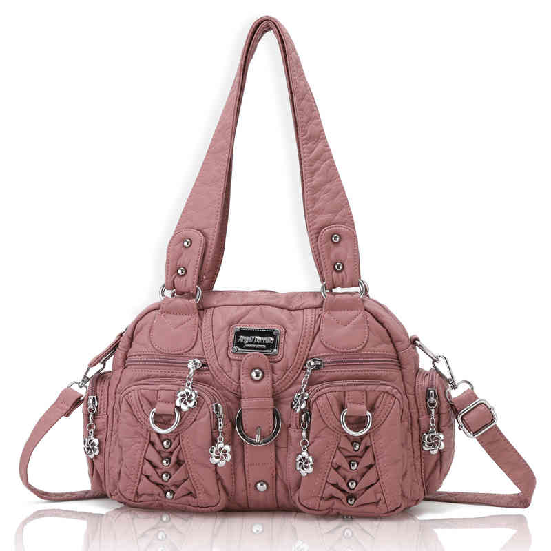 

Angel Kiss Brand Women Pu Leather Handbag Fashion Shoulder Bags, Beige