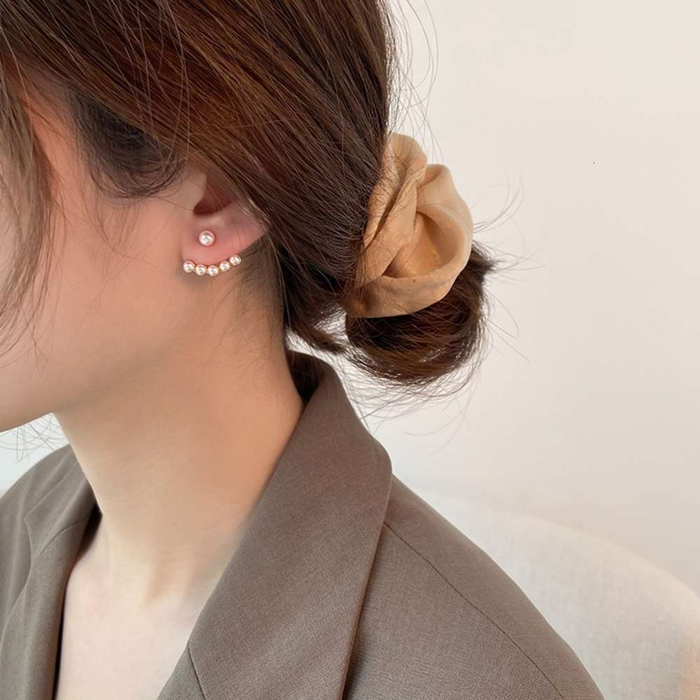 

earrings 925 silver needle Anna with Korean East Gate pearl earrings for women, Golden