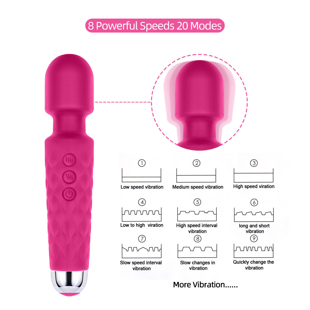 

20 Speed Mini Powerful Vibrator for Women G Spot AV Magic Wand Clitoris Stimulator Dildo Vibrating Sex Toys Adult Couples