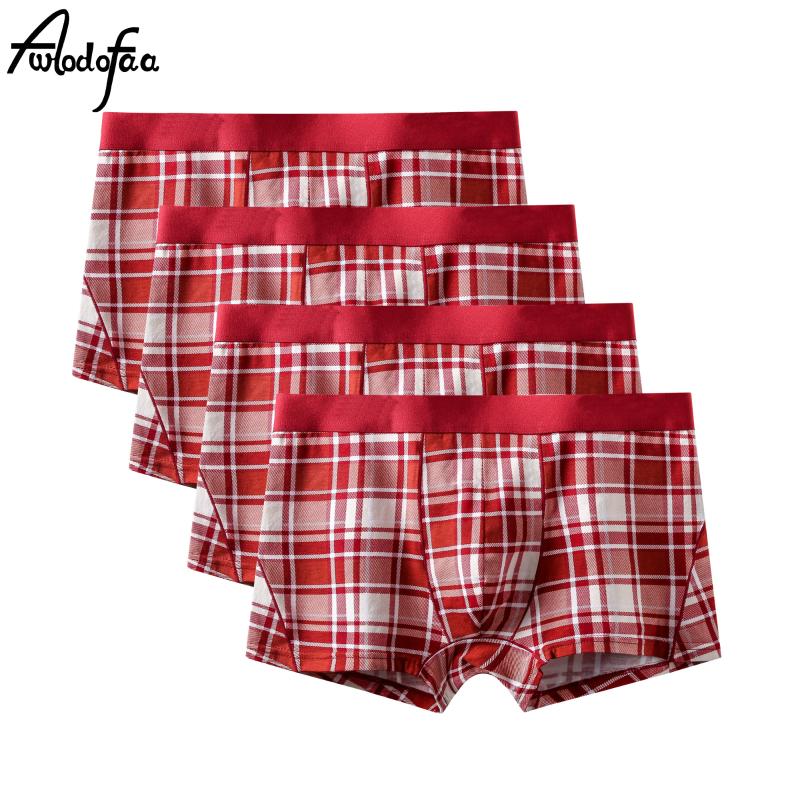 

Underpants 4Pcs/lot Brand Quality Fashion Sexy Cotton Men's Boxer Shorts Man Underwear Men Underpant Male Large Size Clothes Fat, 4pcs a1398 mix a44