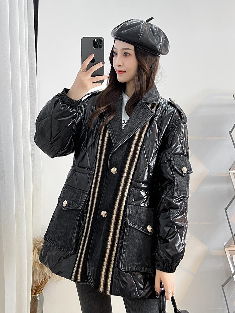 

Women's Jackets KJ1152 Fashion Women Coats & 2021 Runway Luxury European Design Party Style Clothing, Black;brown