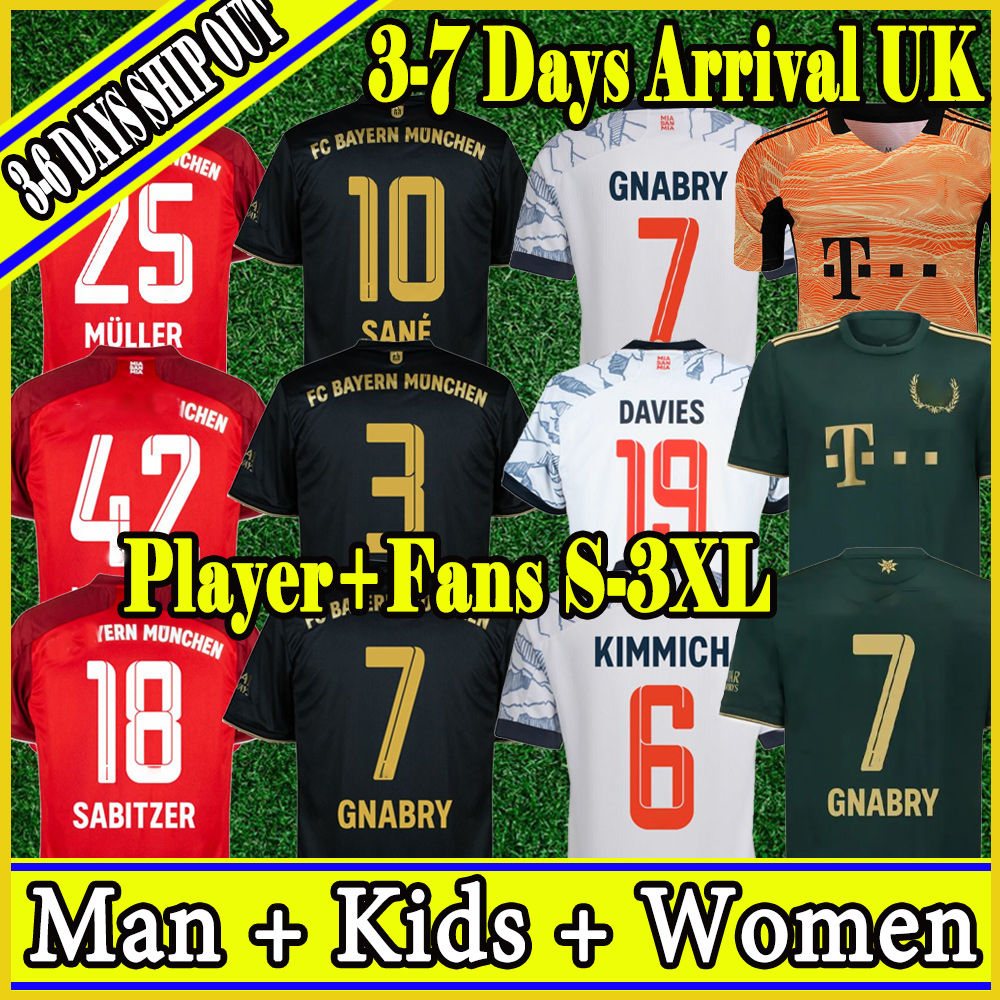 

LEWANDOWSKI jerseys 21 22 SANE GORETZKA COMAN MULLER DAVIES BAYErn soccer football shirt Men + Kids kit 2021 2022 Adult uniforms Full set Football, 21-22-kids-home