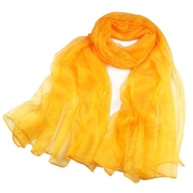 

Scarves Silk Thin Women Versatile Spring Winter Korean Pure Color Scarf Mulberry Sunscreen Shawls Gauze