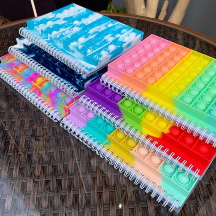 

Stock Notebook Push Bubble Fidget Toys Anti-stress For Children Adult Squeeze Toy Antistress Soft Squishy Kids Toys Gifts Sensory Toys