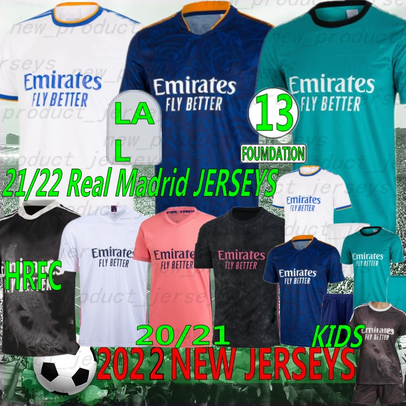 

Thai 21/22 Hazard BENZEMA Real Soccer Jerseys Madrid RM SERGIO RAMOS VINI JR. ASENSIO BALE LUCAS V. JOVIC KROOS CAMAVINGA ISCO ALABA Men Kids kits Football Shirt jersey, Huangma