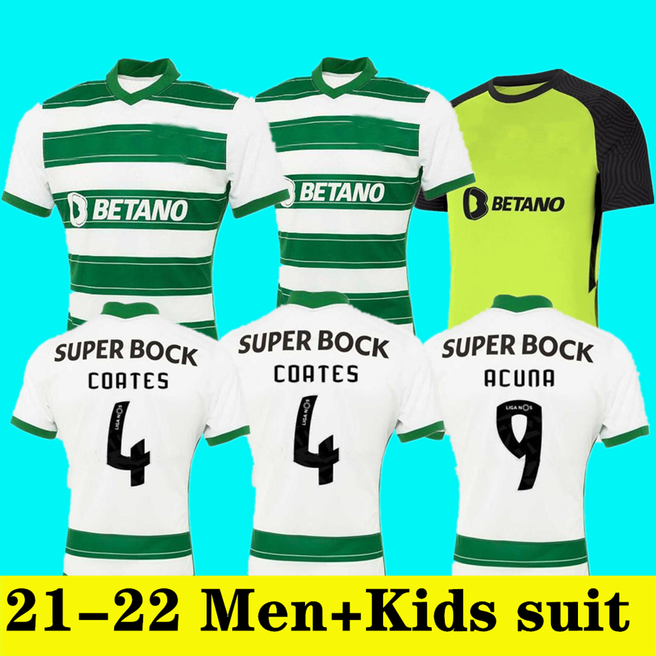 

SCP Lisbon 21 22 Soccer Jerseys Sporting Clube de 2021 2022 PHELLYPE B.FERNANDES S.COATES Retro jersey Lisboa C.Ronaldo Men kids Kits football shirt uniforms