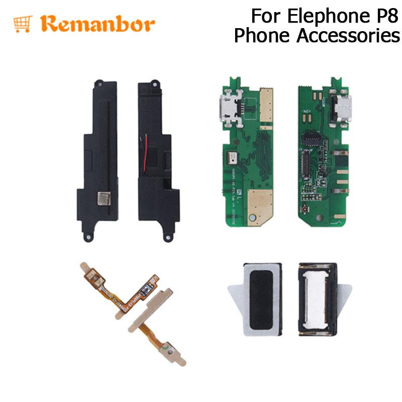 

Cell Phone Cables Remanbor For Elephone P8 Loud Speaker Power Volume Button Flex Cable USB Board Earpiece Assembly Smart