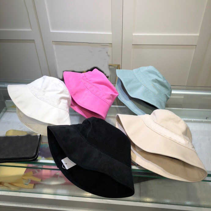 

2021 Luxury brand Multicolor Solid Bucket Hat Hip Hop Bob Travel Caps Men Women Summer Panama Cap Beach Sun Fisherman Hat H0828, A5