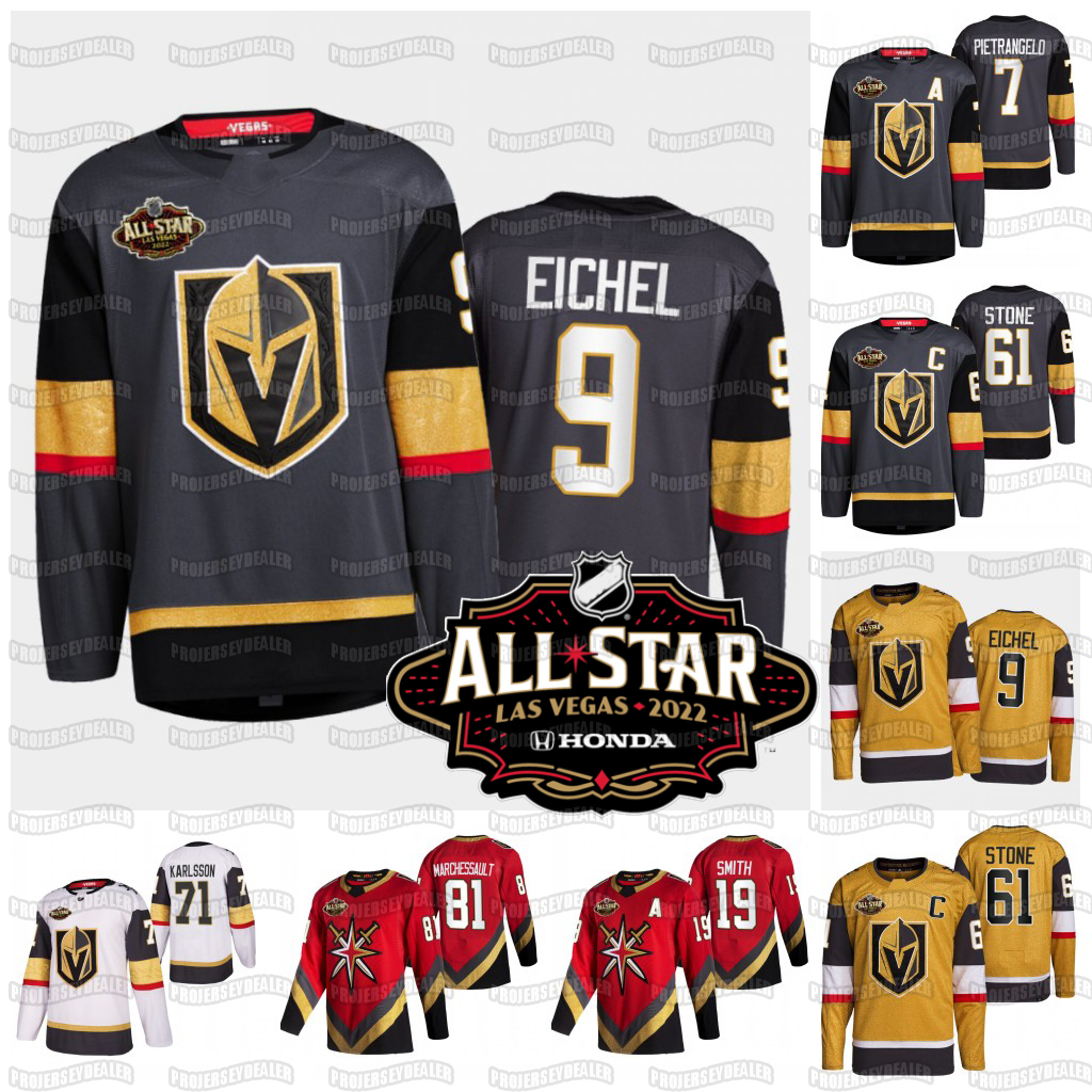 

Jack Eichel Mark Stone Jersey Vegas Golden Knights 2022 All-Star Alex Pietrangelo Robin Lehner Max Pacioretty Chandler Stephenson William Karlsson Smith, 2020 allstar grey mens s-3xl