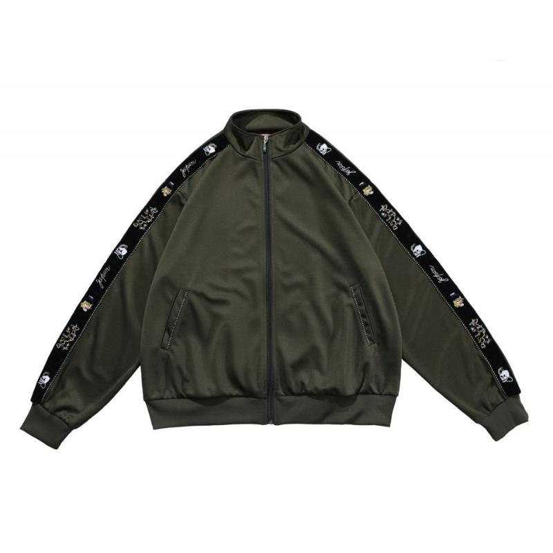 

Men's Jackets KAPITAL 2021 Autumn And Winter Embroidery Sports Casual Jacket Loose Versatile Couple, Black;brown