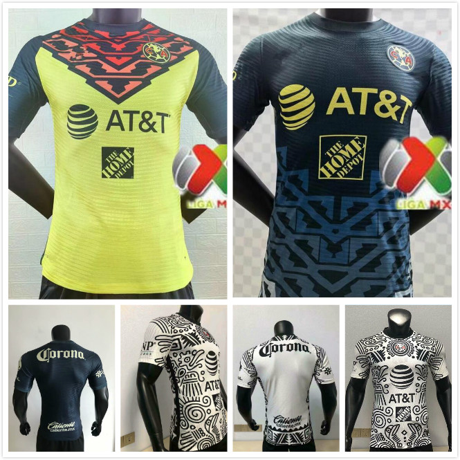 

Player version G. Dos Santos 21 22 home third Soccer jersey America R.SAMBUEZA P.AGUILAR RODRIGUEZ F. VINAS HENRY 2021 2022 away Mexico club Football Shirt Shirts, White