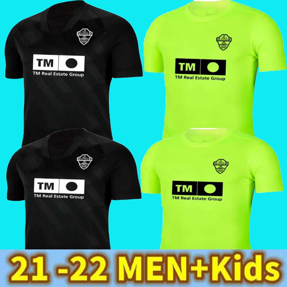 

21-22 Elche Soccer Jerseys away Black Third Green Raúl Guti Lucas Boyé Iván Marcone Fidel Guido Carrillo 2021 2022 Soccer Jerseys Enzo Roco Pere Milla Football Shirts