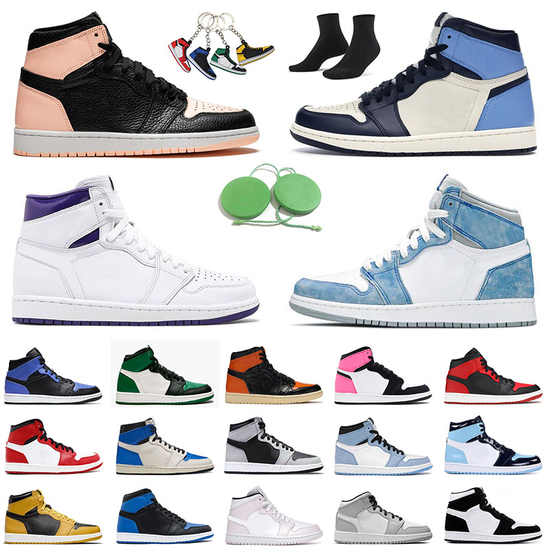 

Basketball Shoes Original Jumpman 1 1s Mens Womens High OG Court Purple Seafoam Mid Crimson Tint Pink White Good Sports Sneakers Trainers Si